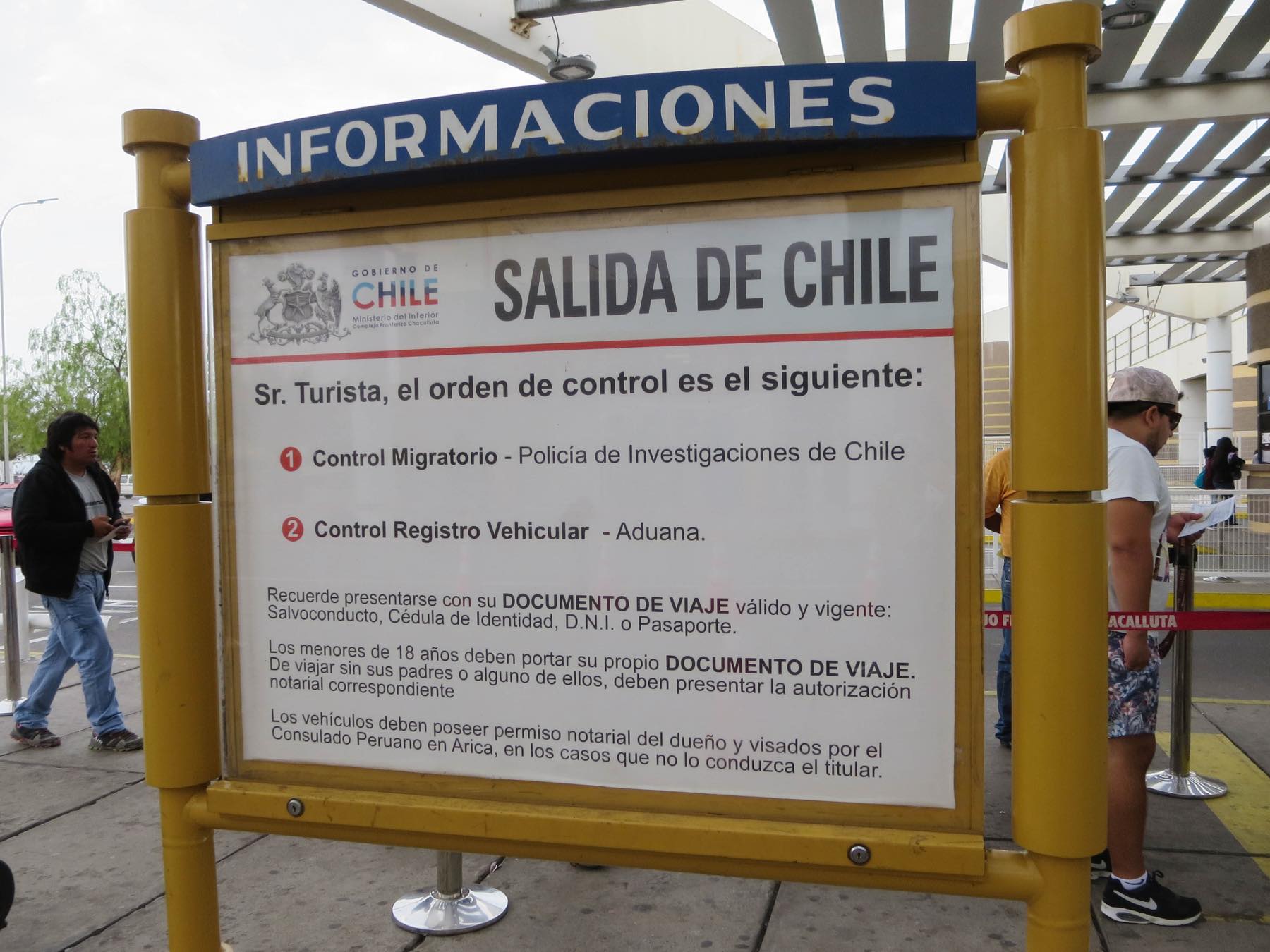 チリ出国